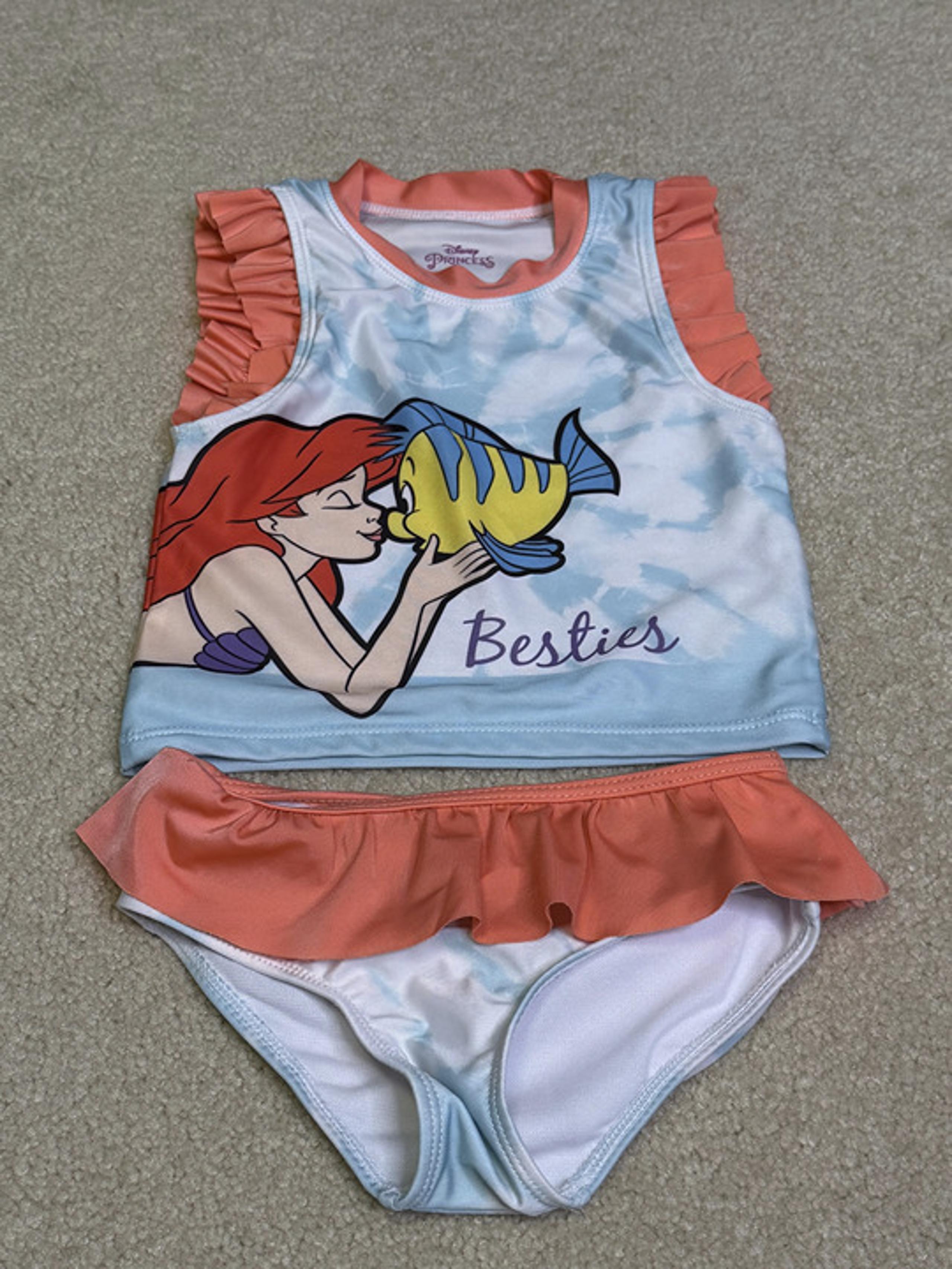 Disney Princess - Ariel - Little Mermaid - Girls Tankini Swimsuit - Size 4T