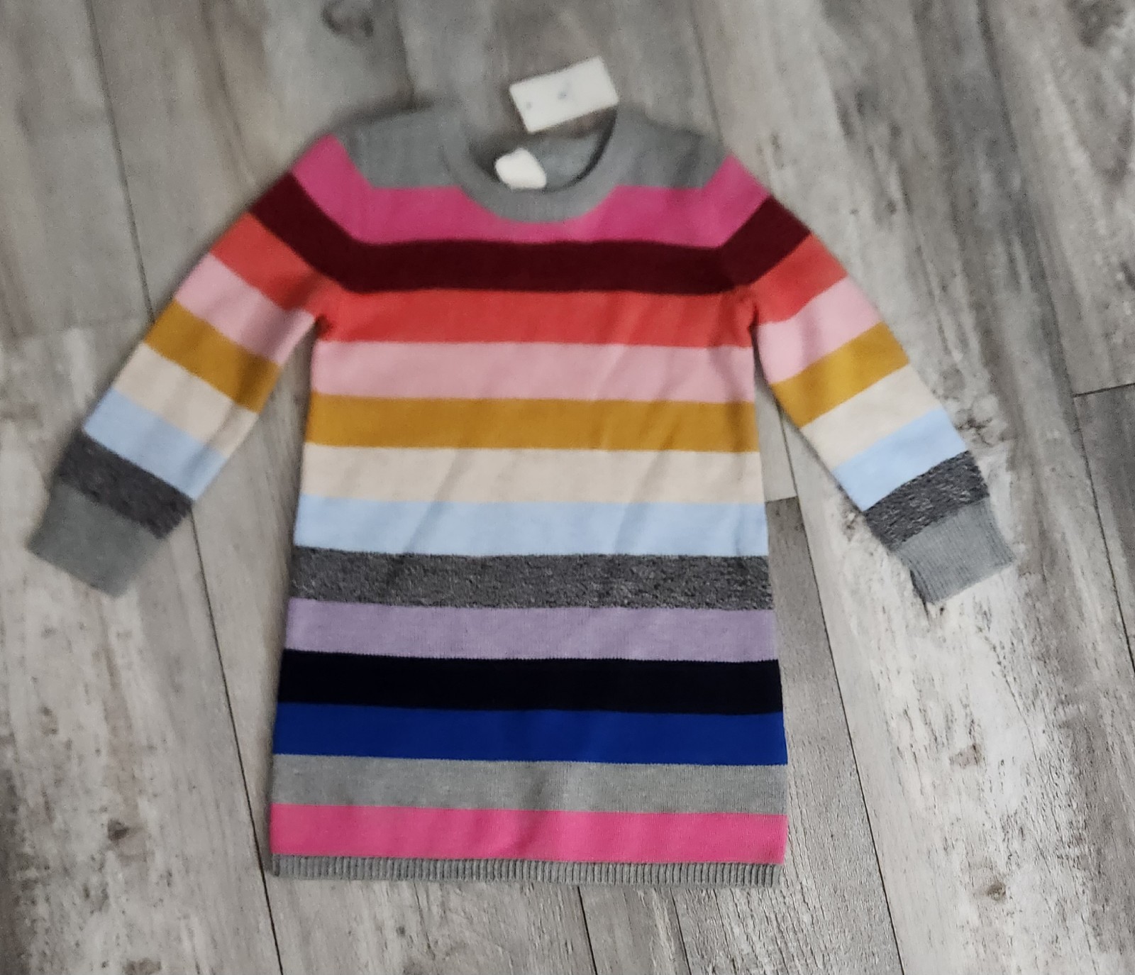 Baby Gap Girls Colorful Striped Sweater Dress