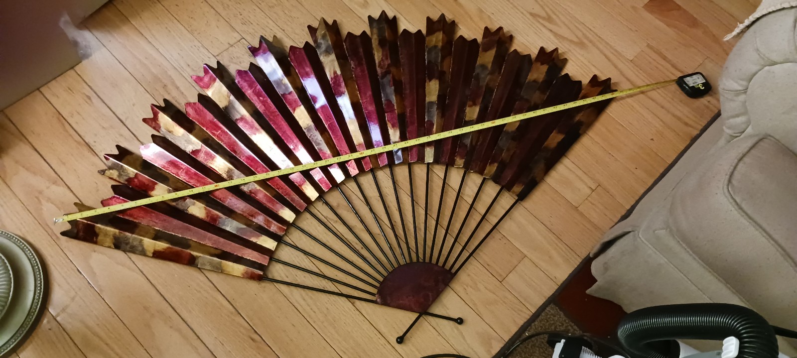 Large Metal Wall Decor Fan