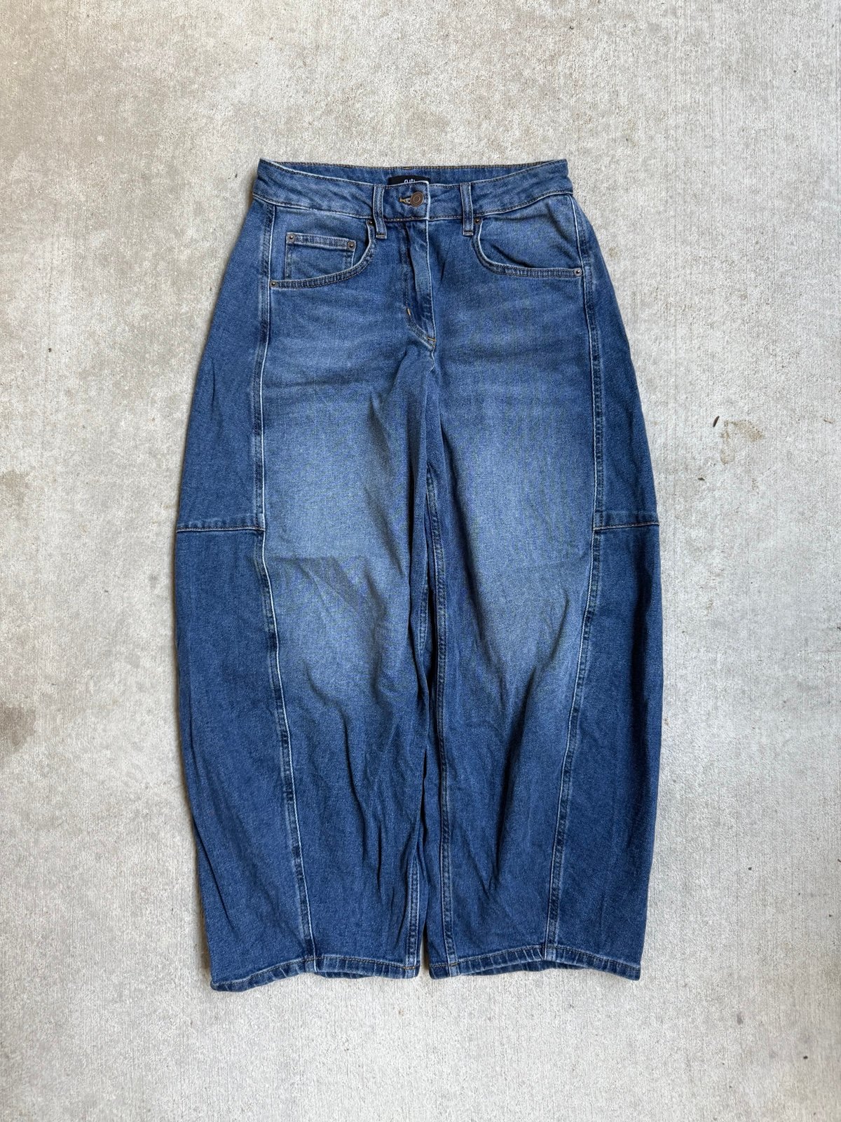 RUTI Women’s Wide Barrel Leg Baggy Womens Jeans 28