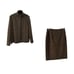 Ralph Lauren Collection Purple Label Women's Wool/Cashmere Blend Skirt Suit Set