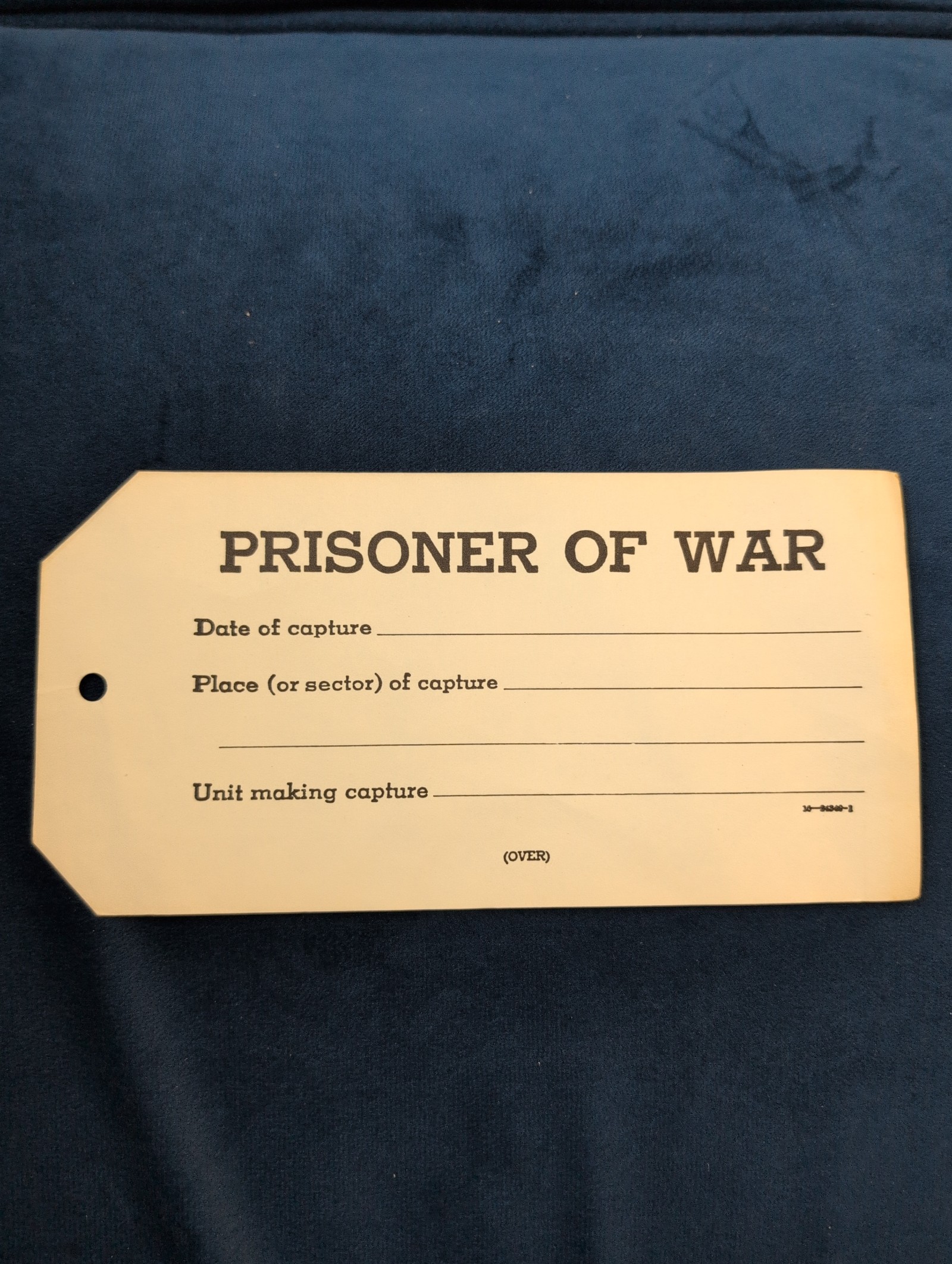 1942 Prisoner of War tag