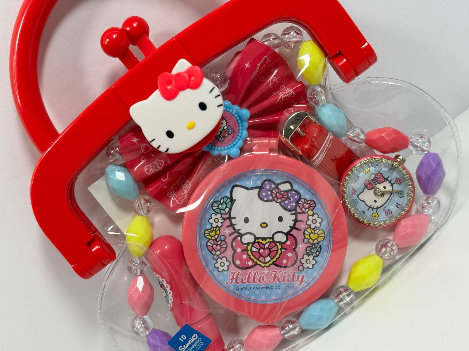 Cute Hello Kitty purse with accessories Kids Playset Toy