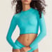 LOVESHACKFANCY X HURLEY - RHINESTONE LONG SLEEVE RASHGUARD