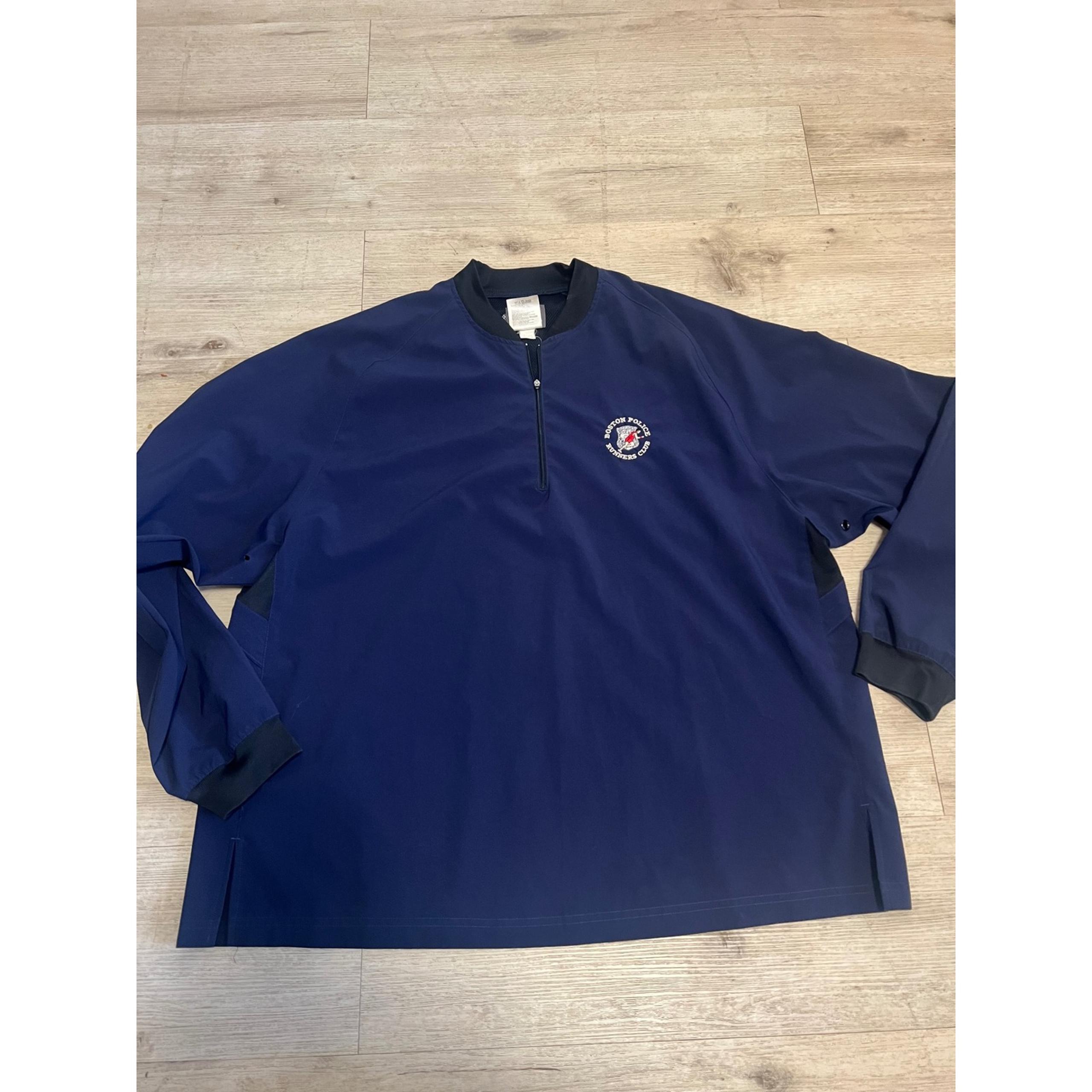 BPD Boston Police Runners Club Pullover Windbreaker New Balance Vtg Sz XL