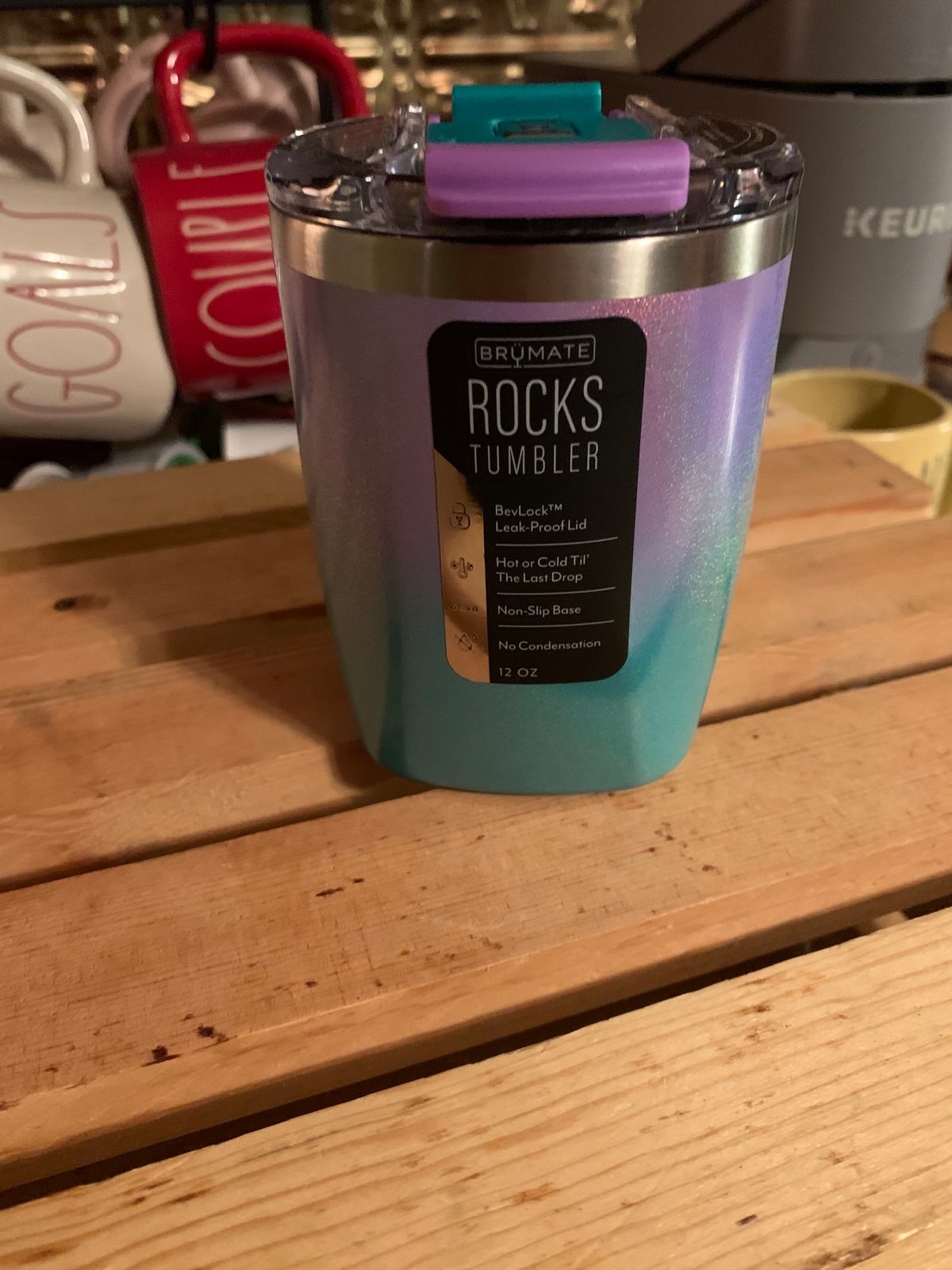 12 oz Brumate Rocks tumbler leak proof lid