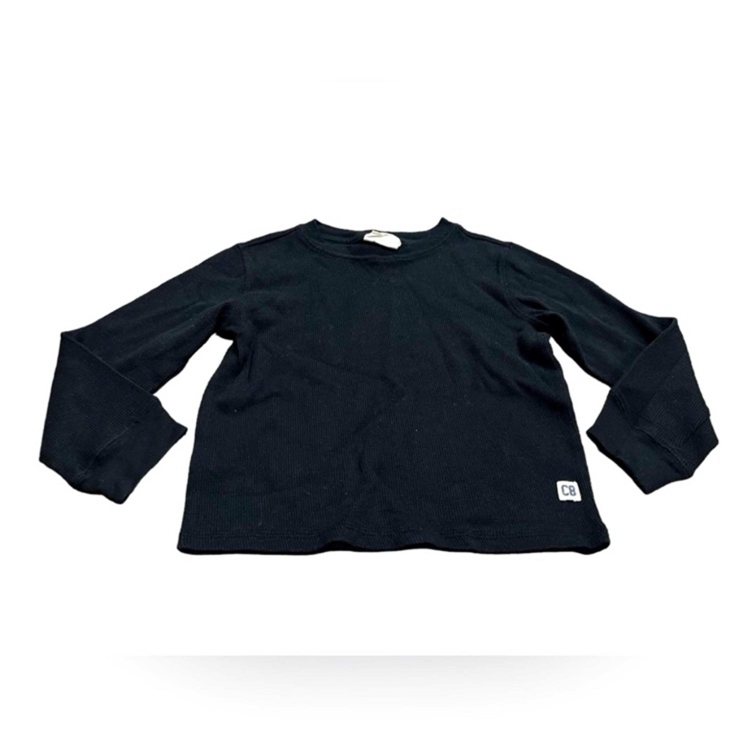 Crazy 8 Boys Long Sleeve Thermal Shirt, Black, Size 5T
