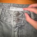 GARAGE GREY HIGH RISE WIDE CARGO JEANS, SIZE 05/27