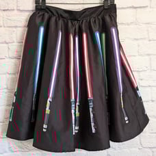 Her Universe Star Wars Lightsaber Skirt M Disneybound Cosplay Fit Flare Full