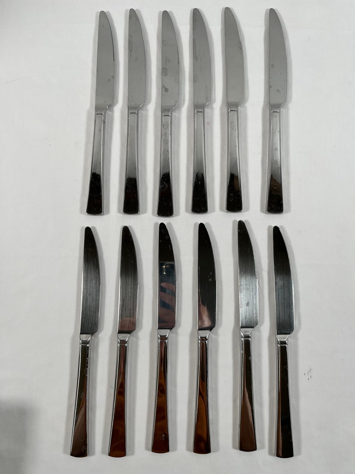 Lot of 12 Mikasa Lucia Steak Knife Stainless Steel Flatware Vietnam #20