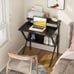 Small Computer Desk 27.5in Compact Tiny Study Desk with Storage & Monitor Stadn