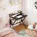 Small Computer Desk 27.5in Compact Tiny Study Desk with Storage & Monitor Stadn