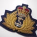 Vintage Embroidered Sew On Nautical Crown Crest Patch