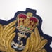 Vintage Embroidered Sew On Nautical Crown Crest Patch