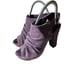 MIA Shoes Womens 7-1/2 Suede Refine Suede 4 inch block heels Peep Toe Platforms