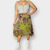 2000s Evan Picone Woman Green and Plum Skirt