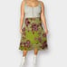 2000s Evan Picone Woman Green and Plum Skirt