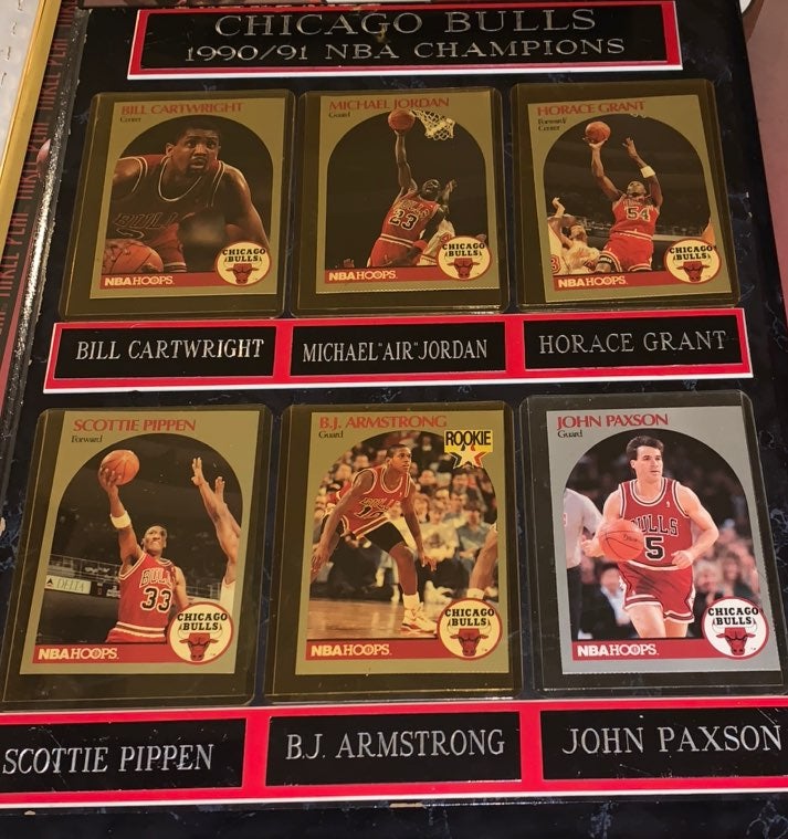Chicago Bulls 1990/91 NBA Champions Plaq