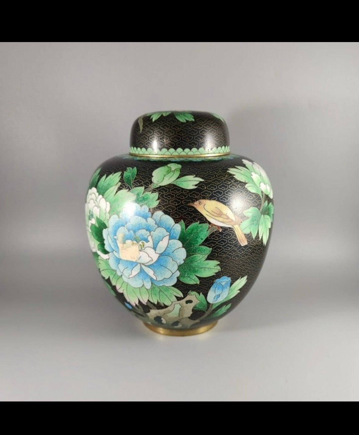 Vintage Cloisonné Jar