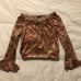 FANG Vintage Velvet Top - M