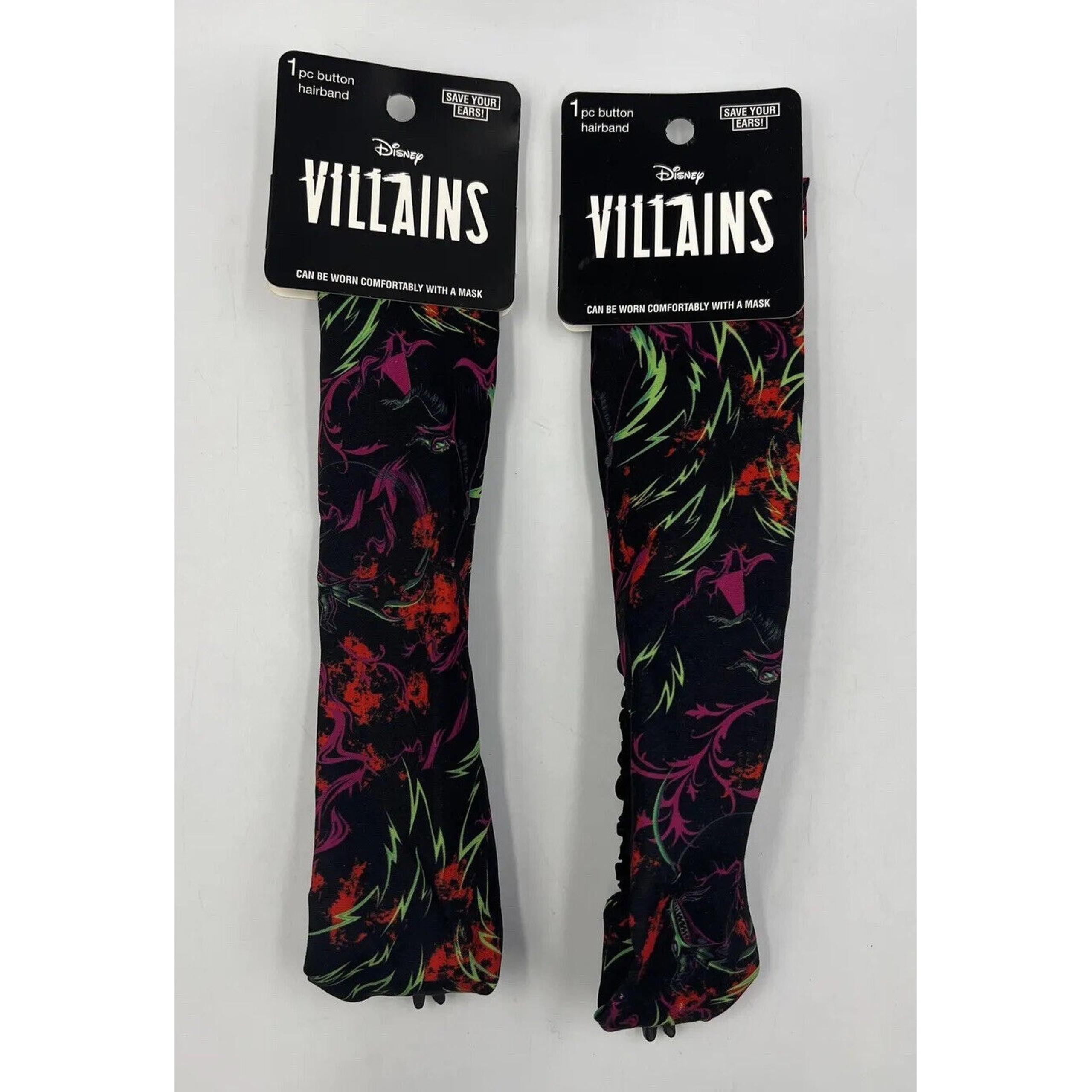 2X Scunci Disney Lady Villains Headband - Lot of 2