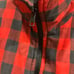 Branded Lion Quilted Buffalo Check Plaid Zip Up Vest ~ Red/Black ~ Men Large