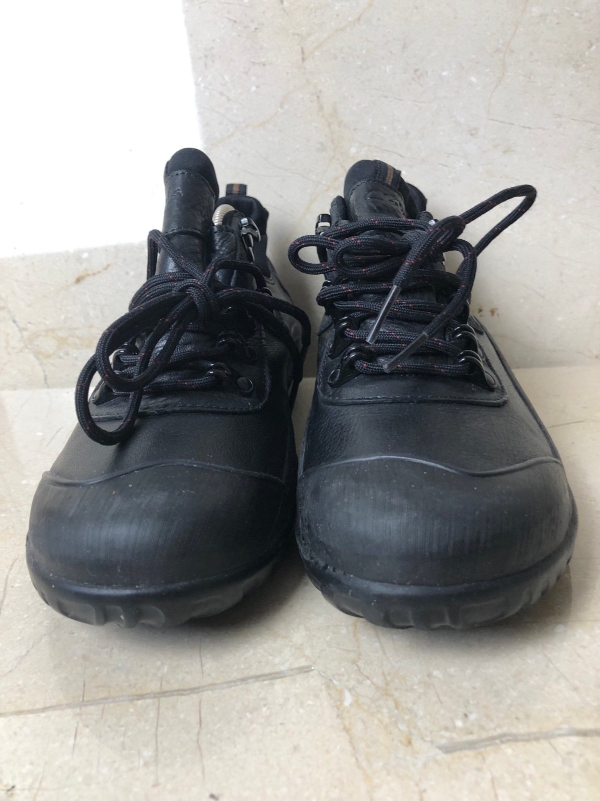 Clarks Women's Muckers Black Leather Waterproof Boot Shoes us Size 8M