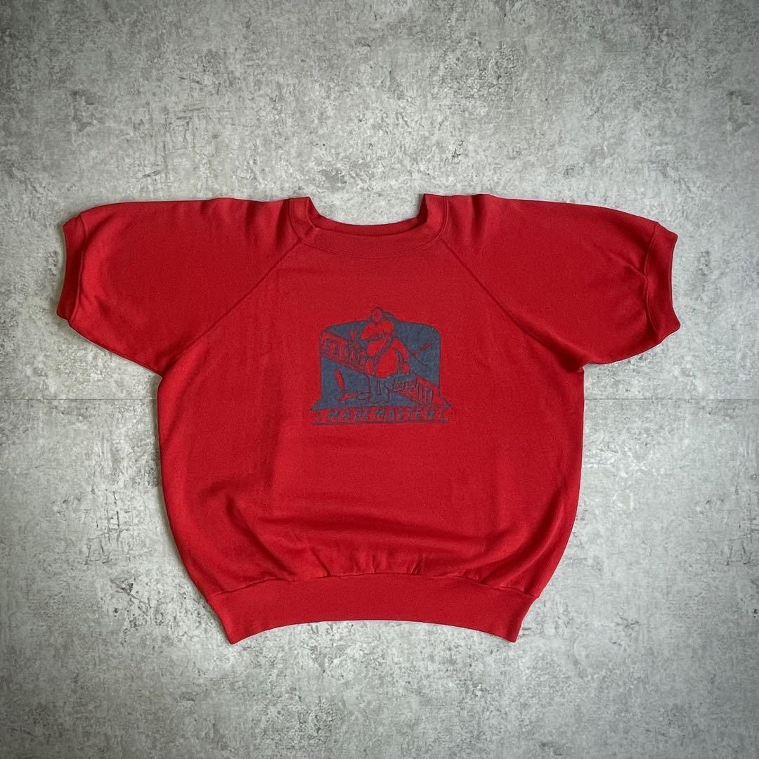 60s 70s Vintage Sweatshirt Monster Character Wide L XL