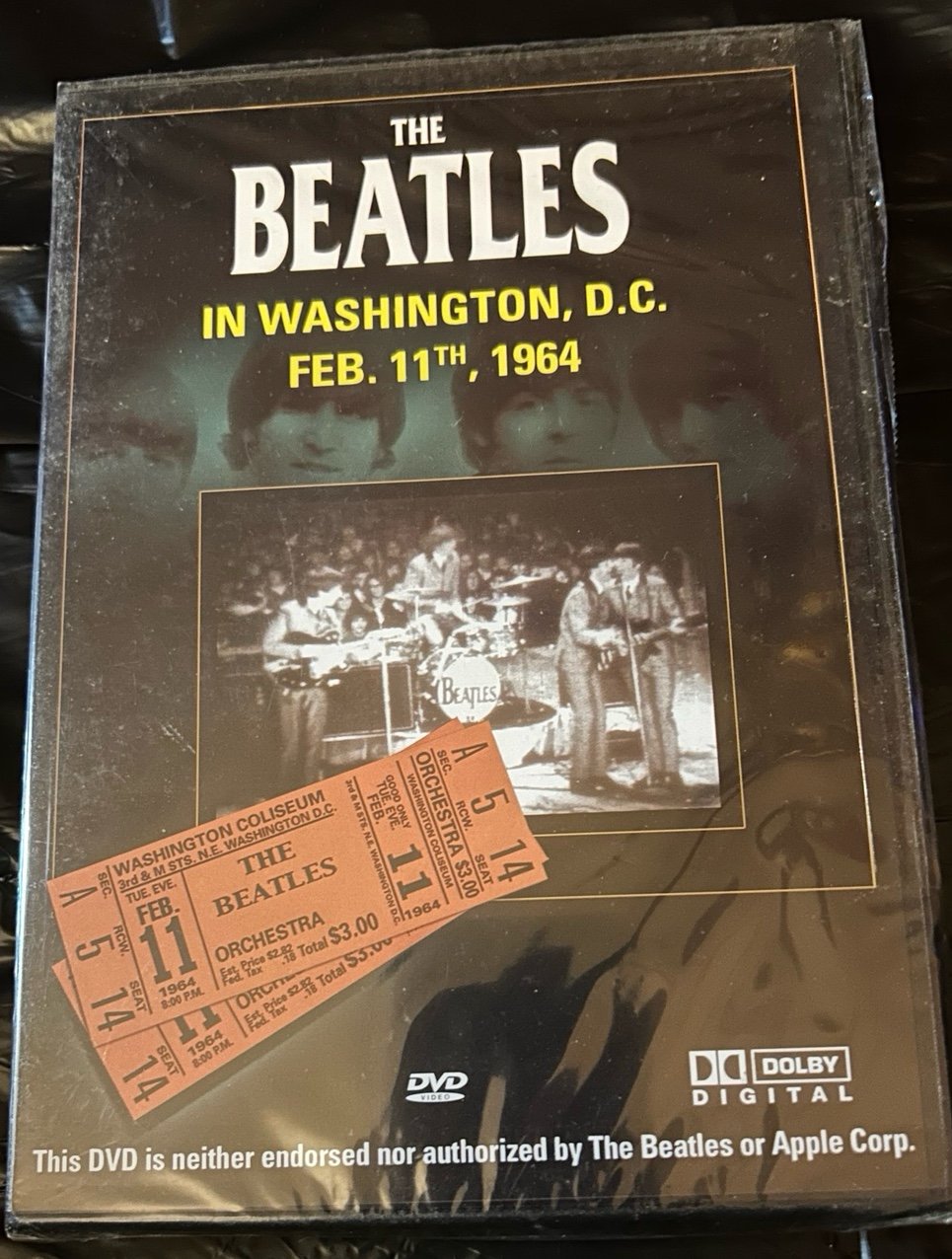 The Beatles Rare Washington D.C. Live DVD New
