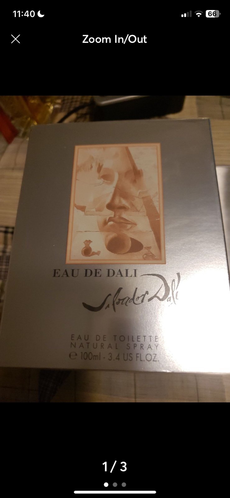 DALI Salvador Dali, Discontinued, Rare Perfume3.4 oz