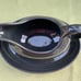 Fiesta Retired Slate Gray 18-1/2 oz Sauceboat and a 9-5/8 oval drip Platter.