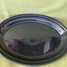 Fiesta Retired Slate Gray 18-1/2 oz Sauceboat and a 9-5/8 oval drip Platter.