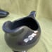 Fiesta Retired Slate Gray 18-1/2 oz Sauceboat and a 9-5/8 oval drip Platter.