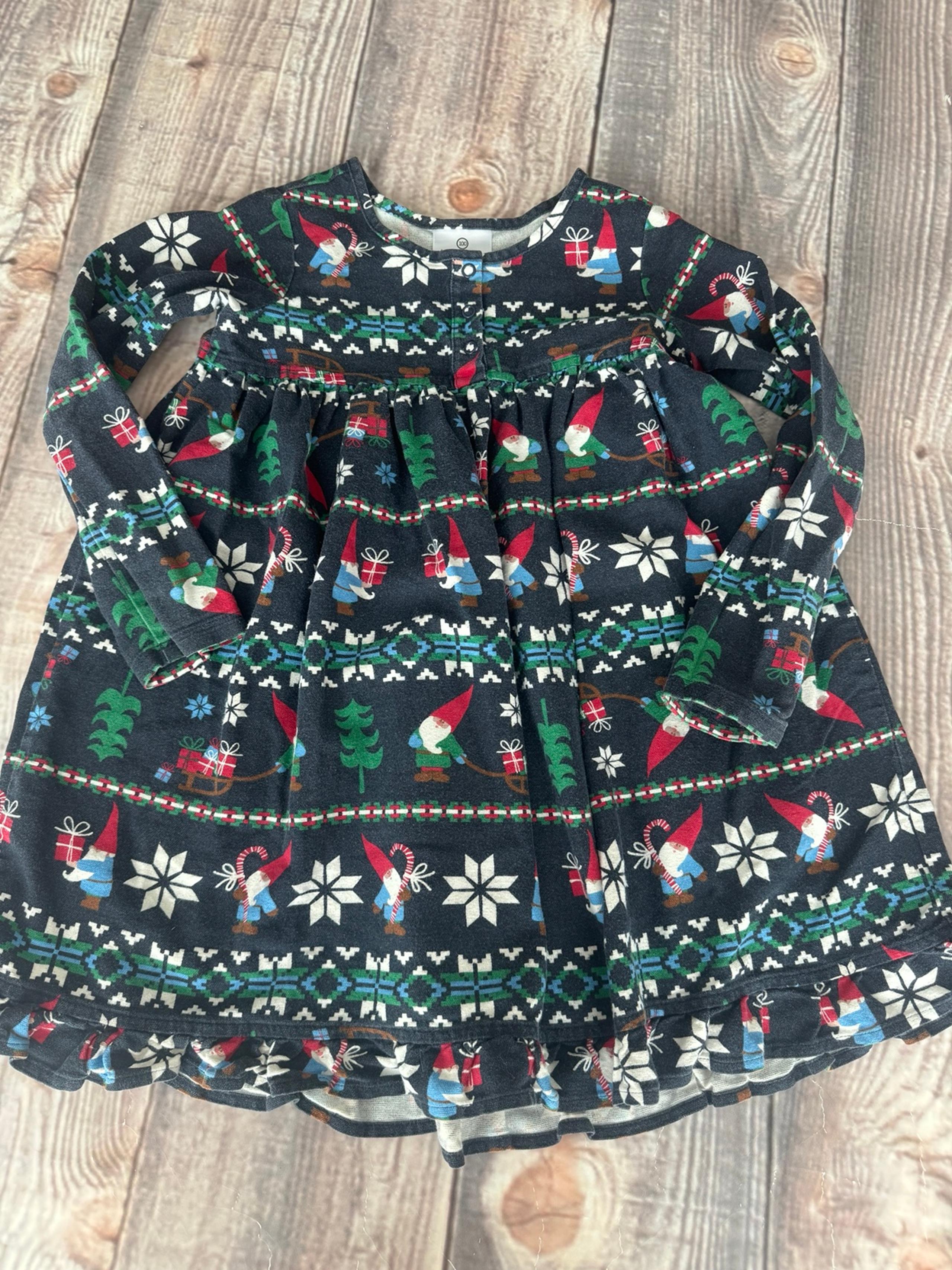 Hanna Andersson gnome pajama nightgown size 4