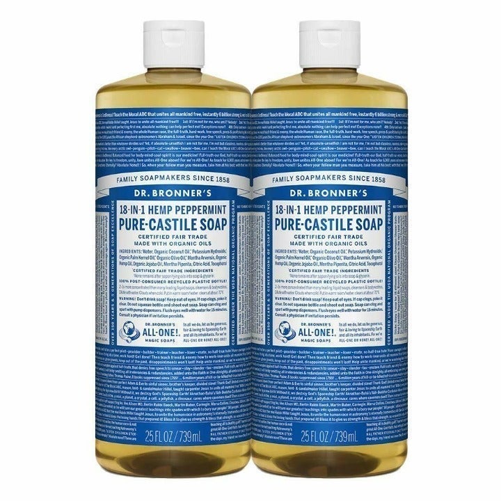 50oz Dr. Bronner Peppermint Castile Soap