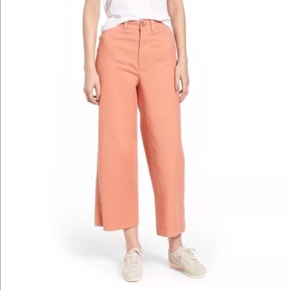 Madewell Emmett Wide Leg High Waist Crop