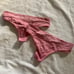 vintage victoria secret thong string XS/XP workout panties hot pink NWOT pr