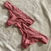 vintage victoria secret thong string XS/XP workout panties hot pink NWOT pr