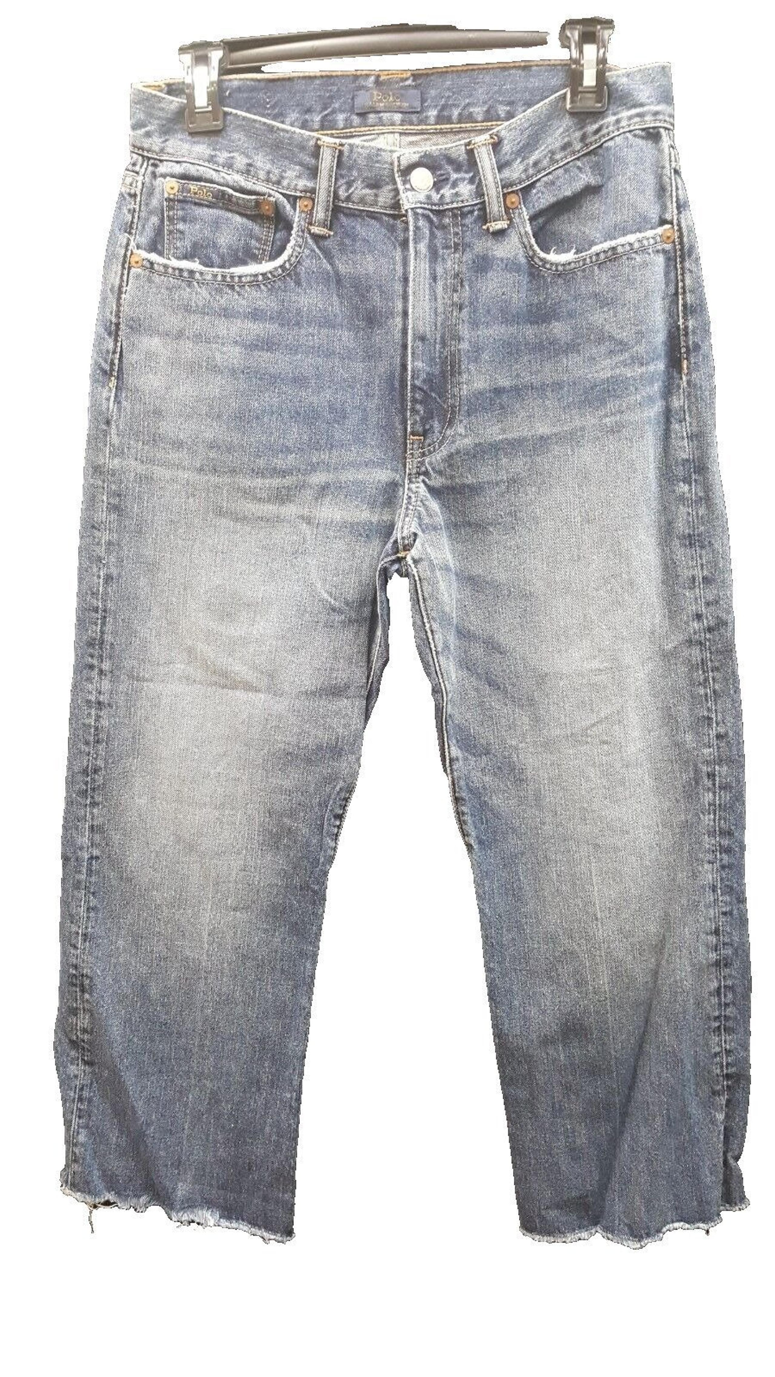 Polo Ralph Lauren Women's High Rise Boot Cut Jeans, Blue Wash, 28