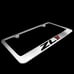 BRAND NEW 1PCS ZL1 Chrome Plated Brass License Plate Frame Officially Licensed