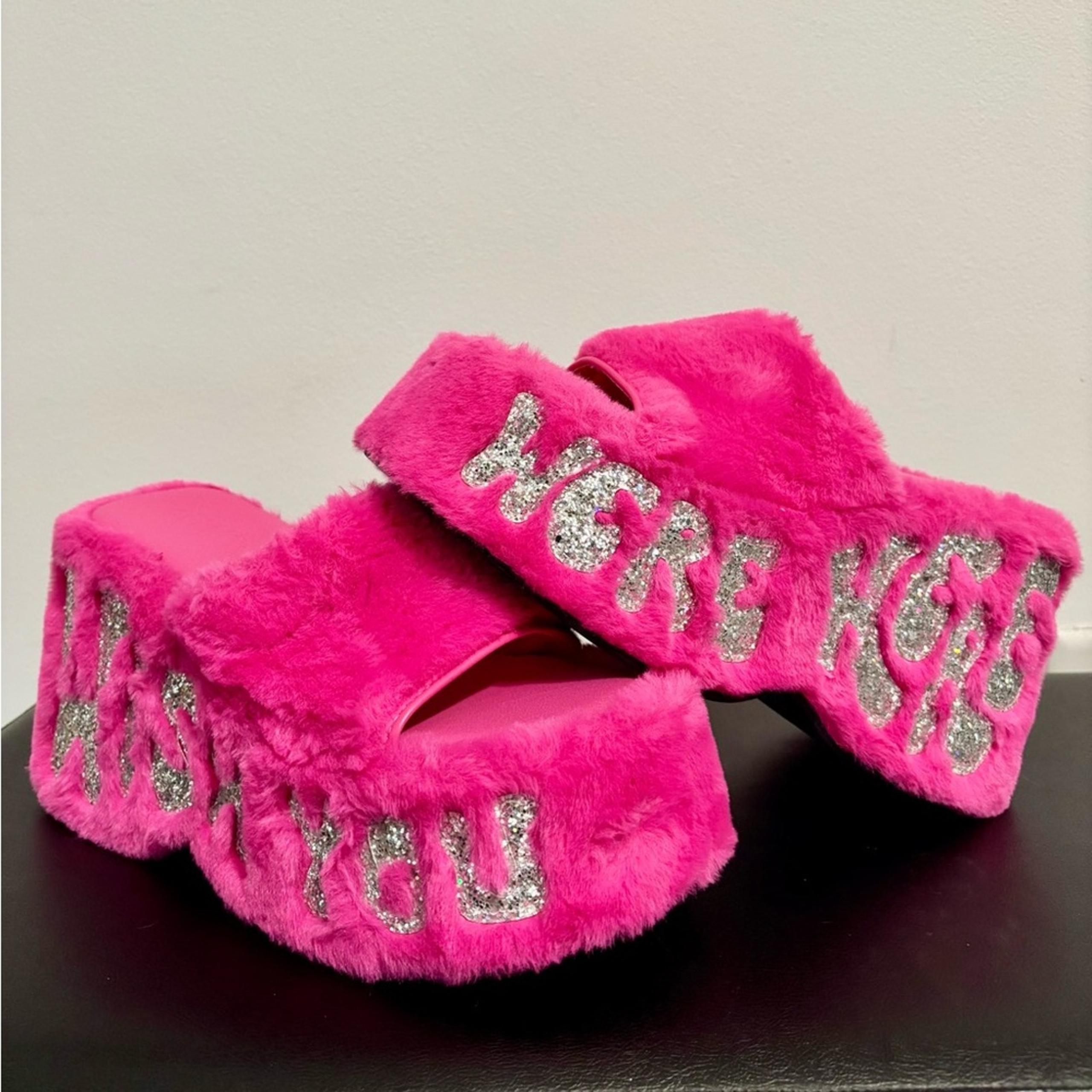 NWOB Dolls Kill / dELiA*s Pink Jetset Jealousy Platform Sandals Size 6