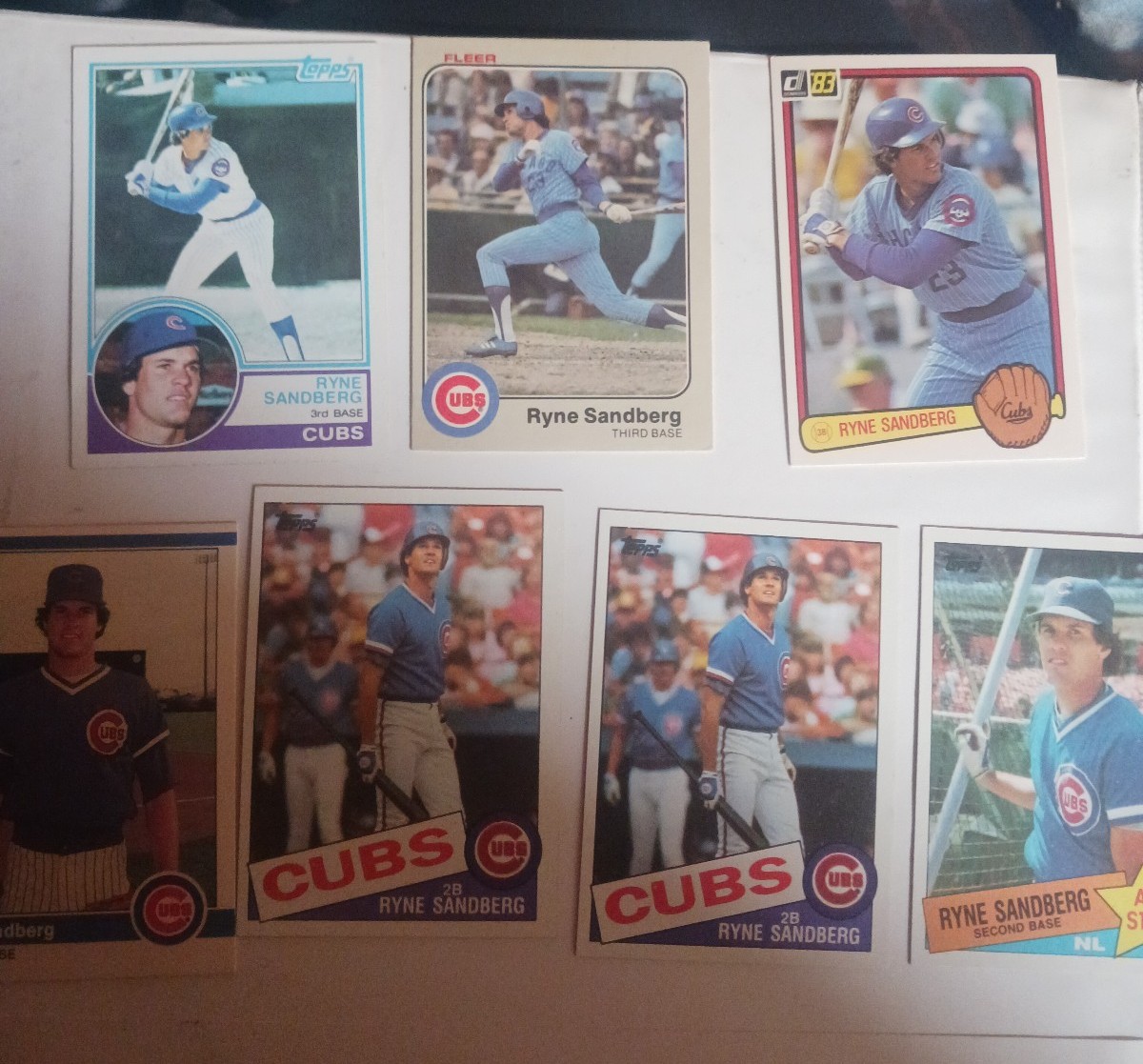 Ryne Sandberg Rookie Card & 2nd Year Card Lot! MINT!