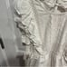 Sezane White Chacha Ruffled Lace Eyelet Dress XS 34 Bridal Summer Graduation