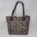 Coach Ocelot Leopard Animal Print Canvas Tote Bag Handbag Purse Tan Brown