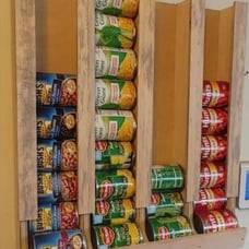 4 Row 36 Can Food Storage Rack