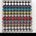 60 pairs (for 30 Cars) 1/64 Alloy Car Wheels w Rubber Tires