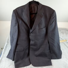 Savile Row Sport Coat Mens Sz 44 S Black Birdseye London Wool Jacket Blazer