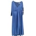 MAC DUGGAL Dress Size 20 / 20W Evening Gown Navy Blue NEW V Neck Pleated