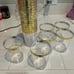 Gold Plastic Cups for Party, Disposable 100PCS 9oz
