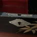 Antique Japanese black lacquer jewelry and music box.
